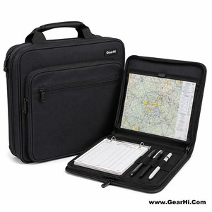 Bolsa para Documentos de Vuelo, Carpeta para Cartas Navegativas, Organizador de Registro de Vuelo para Piloto, Portafolio para Bloc de Notas de Cabina, Bolsas para Documentos de Aviación - Product Image 1