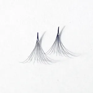 3D 5D .05 Wide Bulk Synthetic 10D 0.05mm D curl short stems false eyelashes Heat Bonded Pre Made Fans