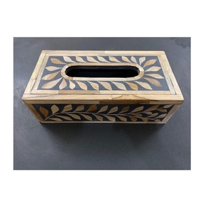 Diseñador superior, la mejor calidad de cubierta de caja de pañuelos con incrustaciones de hueso, hecho a mano servilletero, sombra de Color personalizada - Product Image 1