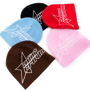High Quality Jacquard Beanie Custom Logo Winter Streetwear Skull Cap <b>Knit</b> <b>Hat</b> <b>for</b> <b>Men</b> Women Common Fabric Feature <b>for</b> Travel - Product Image 2