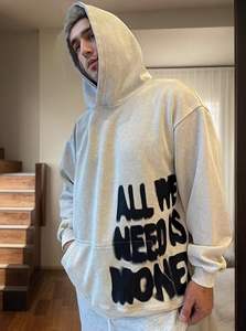 Sudadera colorida Hip Hop con estampado de letras Sudadera con capucha de gran tamaño Casual Baggy Harajuku Gothic Pullover Hoodie - Product Image 3