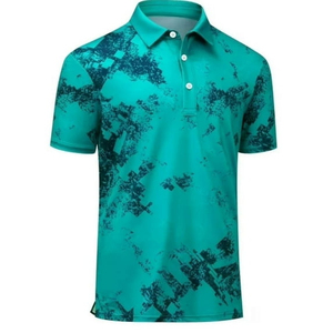 Wholesale Price Men's <b>Classic</b>-Fit Short Sleeve for Shirts Polyester/Cotton Jersey Fabric Printed Casual Style - Product Image 4
