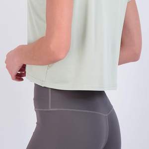 T-shirts courts à manches courtes, manches dolman, col rond, décontractés - Product Image 6