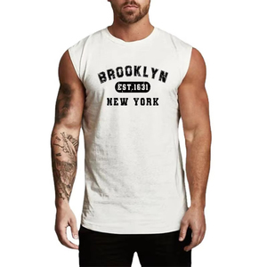 <b>Mens</b> Bodybuilding Tank Top | Summer Sleeveless Gym Shirt | Cotton Breathable Muscle <b>Vest</b> | Workout Fitness Training Clothing - Product Image 1
