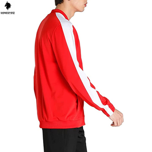 ชุดวอร์มเล่นกีฬาแบบลำลองของผู้ชายชุดวิ่งจ๊อกกิ้งทำด้วยผ้าขนสัตว์ตกแต่งลวดลายเอวยางยืดสไตล์ด้านหน้าแบน - Product Image 4