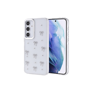 Coque de protection antichoc en silicone transparent avec motif marbre pailleté et motif tulipe pour Samsung Galaxy A55 – Luxe et sécurité - Product Image 2