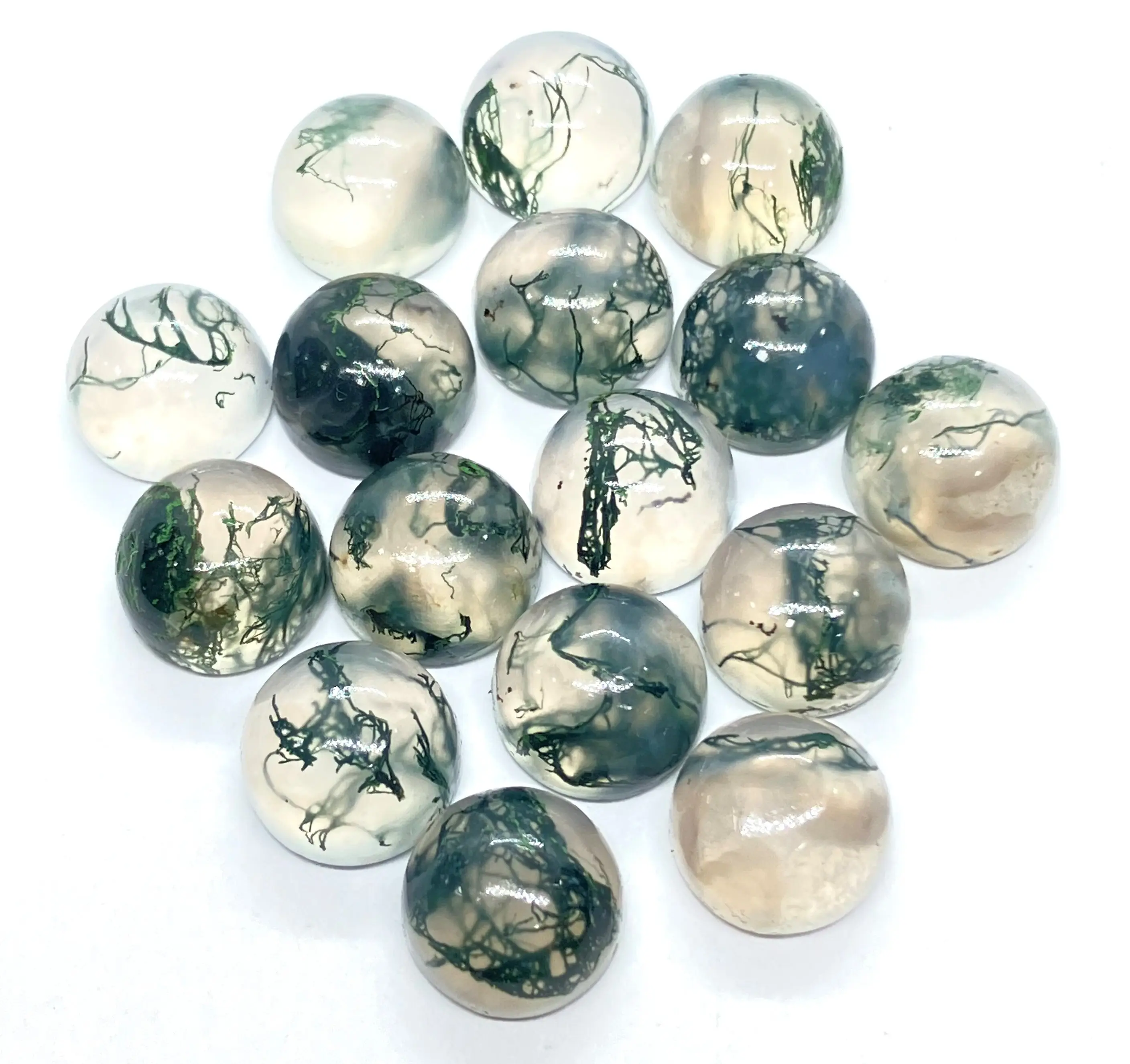 Мох агат драгоценный камень натуральный мох Агат Прямоугольная форма свободные драгоценные камни для изготовления ювелирных изделий изумруд
