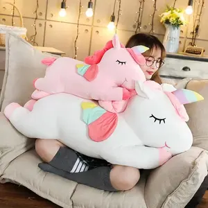 Gigante unicorno peluche morbido farcito unicorno peluche giocattoli bambole animali cavallo giocattoli per bambini ragazza cuscino regali di compleanno