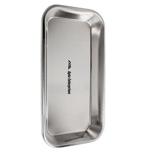 Plateau carré en acier inoxydable pour instruments dentaires et médicaux, autoclavable et résistant à la corrosion, pour laboratoire dentaire - Product Image 2