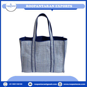 Sacs fourre-tout en coton biologique, vente en gros, sac fourre-tout matelassé en coton imprimé avec poches intérieures à vendre - Product Image 3