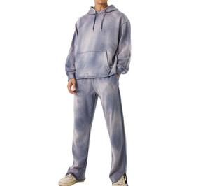 Conjunto Deportivo de Sudadera con Capucha y Pantalones Cortos de Algodón 100% con Logotipo Personalizado para Invierno 2026, Chándal para Hombre con Impresión Personalizada - Product Image 1