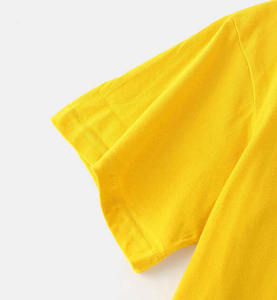 Camiseta North-Face en amarillo 100% algodón orgánico 240 GSM Drop Shoulder Heavyweight con logotipo negro - Product Image 4