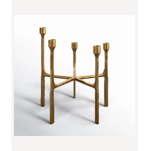 Luxury Gold Metal Candle Holder Trio Stylish <b>Tall</b> Taper Stands for Home Decor Wedding and Festive <b>Table</b> Centerpieces - Product Image 4