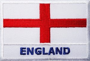 Inglaterra bandera bordada hierro coser en parche Reino Unido inglés camisa insignia - Product Image 2