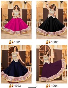 Rayón Lehenga Choli para mujer Ropa étnica Viscosa Nupcial Lehenga Choli Ropa india y pakistaní - Product Image 6