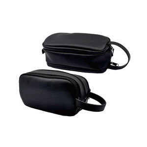 Bolsa de almacenamiento de viaje de tres capas de PU suave multifunción con accesorios digitales de gran capacidad para hombres de bajo precio - Product Image 1