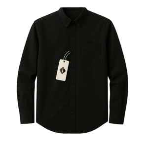 2025 recién llegados camisa Formal de satén de algodón 100% para hombre cuello vuelto manga larga un solo botón Color sólido de talla grande - Product Image 5