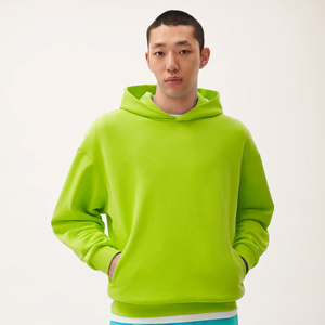 เสื้อสเวตเตอร์สวมหัวมีฮู้ดโอเวอร์ไซส์สำหรับผู้ชายเสื้อกันหนาวผ้าฝ้ายแบบสวมหัวทรงหลวมเสื้อมีฮู้ดแขนยาวลำลองแฟชั่น - Product Image 1