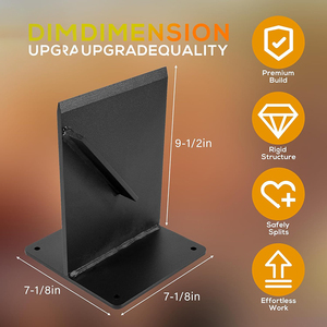 JH-Mech Manual Kindling Log Splitter Wedge Hand Cortador <span class=keywords><strong>de</strong></span> <span class=keywords><strong>leña</strong></span> resistente <span class=keywords><strong>de</strong></span> forma segura y fácil <span class=keywords><strong>Leña</strong></span> Divisor <span class=keywords><strong>de</strong></span> <span class=keywords><strong>leña</strong></span> - Product Image 3