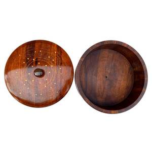 Laisser mijoter une marmite artisanale en bois, marmite en bois faite à la main, marmite élégante en bois - Product Image 6