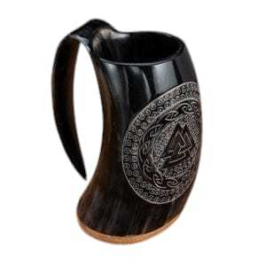 La tasse unique en corne d'artisanat naturel pour les fêtes de Noël et les bars de restaurants offre une expérience de boisson distinctive - Product Image 2