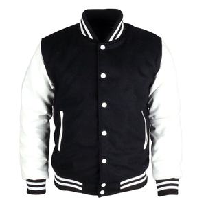 Chaquetas Universitarias de Lana Extra Grandes de Alta Calidad al por Mayor, Estilo Universitario Unisex, Parches en la Parte Delantera, Logotipo Bordado - Product Image 1