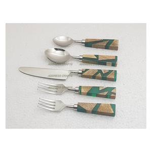 American Style Stainless Steel Flatware Cutlery <b>Set</b> & Resin Handle Best Quality for Restaurant Hotel Wedding Party Flatware <b>Set</b> - Product Image 6