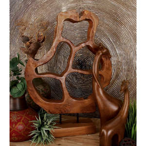 Escultura Decorativa de Madera Tallada a Mano Personalizada para Mesa, Artesanía Novedosa, Venta al por Mayor desde India - Product Image 3