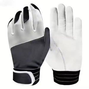 Offre Spéciale professionnel tendance Style anti-dérapant respirant en cuir pratique et allumettes porter Logo personnalisé gants de Baseball hommes - Product Image 2
