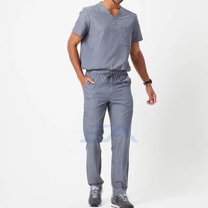 Pantalon médical droit respirant et durable en coton/polyester avec détection d'aiguille, taille ajustable, haute qualité, prix bas - Product Image 1