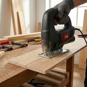 Sierra <span class=keywords><strong>Caladora</strong></span> Eléctrica <span class=keywords><strong>de</strong></span> 350W, 55mm, para Cortar <span class=keywords><strong>Madera</strong></span>, Herramientas Eléctricas, Directo <span class=keywords><strong>de</strong></span> Fábrica OEM/ODM - Product Image 6