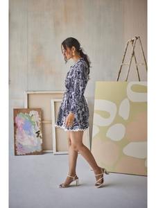 Indien Vintage Style femmes robe main bloc Floral imprimé coton à la mode décontracté été porter respirant doux Logo naturel - Product Image 4