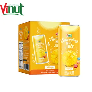 Produit chaud VINUT 250ml d'eau gazeuse avec du jus de mangue de l'usine du Vietnam Service ODM OEM Conception gratuite Échantillonnage gratuit