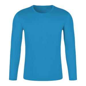 Venta al por mayor personalizado 100% poliéster camisa de manga larga buen desgaste acogedor agradable a la piel resistencia y elasticidad camiseta para hombres - Product Image 2