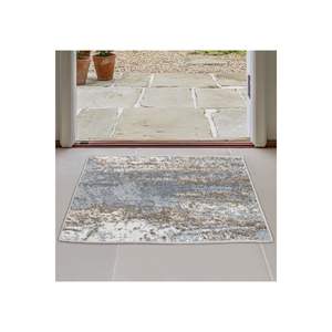Alfombra de polipropileno tejida a mano Konfor Notta 50x80 BeigeGrey TR - Product Image 2