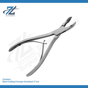 Forceps à os de Cleveland, manuel, en acier inoxydable, instrument dentaire professionnel, 17 cm, poignée ergonomique, certifié CE, Pakistan - Product Image 2