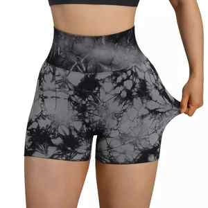 Short de gymnastique pour femmes Short d'entraînement de course 100% Polyester Taille haute Respirant Seamless fitness Workout Yoga Shorts pour femmes - Product Image 1