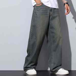 Wide cut baggy denim <b>jeans</b> crafted with durable denim and <b>soft</b> interior offering strong support for everyday outfits - Product Image 2