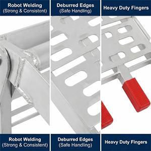 <span class=keywords><strong>Rampa</strong></span> de Carga <span class=keywords><strong>Plegable</strong></span> de Aluminio JFG de Alta Resistencia, 340 kg, 750 lb, para Motocicletas, Cuatrimotos, Camionetas y Sopladoras de Nieve - Product Image 2