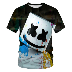 T-shirts à manches courtes col rond 100% coton pour hommes sérigraphie avec logo personnalisé, sublimation en vrac mix de sonneries logo personnalisé uni - Product Image 5