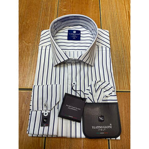 Cómoda Camisa de algodón ajustada transpirable para hombre hecha en Turkiye tela duradera de manga larga - Product Image 4