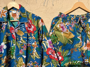 Conjunto de pijama de algodón indio, Conjunto de pijama de noche suave hecho a mano indio, Conjunto de pijama de algodón puro 100% - Product Image 3