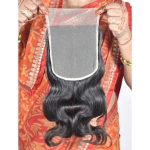 Producto de Alta Calidad, Precio de Fábrica al por Mayor, Cabello Humano Indio Virgen, Cierre Bodywave, Suave y Sedoso, Natural, Fabricante por Exportación - Product Image 6