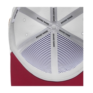 Casquette de golf légère bicolore haute performance, 6 panneaux, respirante, avec fermeture Velcro, logo personnalisé et étiquette tissée, livraison rapide - Product Image 5