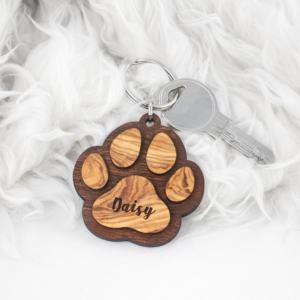 Porte-clés léger en bois écologique fait à la main avec gravure sur logo personnalisable pour les cadeaux de promotion-ArtisRaw Brand - Product Image 3