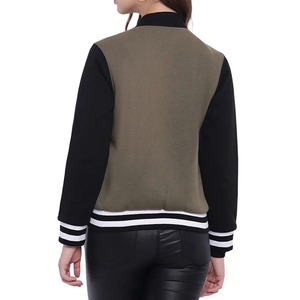 Wholesale <b>Women's</b> Varsity <b>Jacket</b> Customizable Chenille Patches Made Sheep Skin Hot Selling Cotton for <b>Women</b> Made Pakistan - Product Image 4
