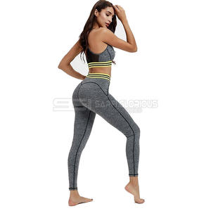 <b>Women</b> Gym Fitness Set Seamless High Waist Leggings Sports Bra Yoga Workout Activewear - Product Image 3