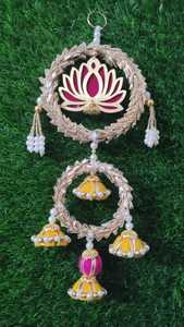 Stunning Lotus Hangings for Home <b>Decoration</b> Puja, Housewarming and Mandir Backdrop Pink Lotus <b>Party</b> Favor - Product Image 6