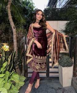 Salwar kameez indien pakistanais prêt à l'emploi costume en coton pour femmes cousu robes de femme élégantes - Product Image 1