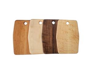 Tabla de cortar de madera hecha a mano, borde de corteza Natural, estilo rústico de granja, juego de tabla de queso de bambú, herramientas de queso de acero inoxidable - Product Image 1